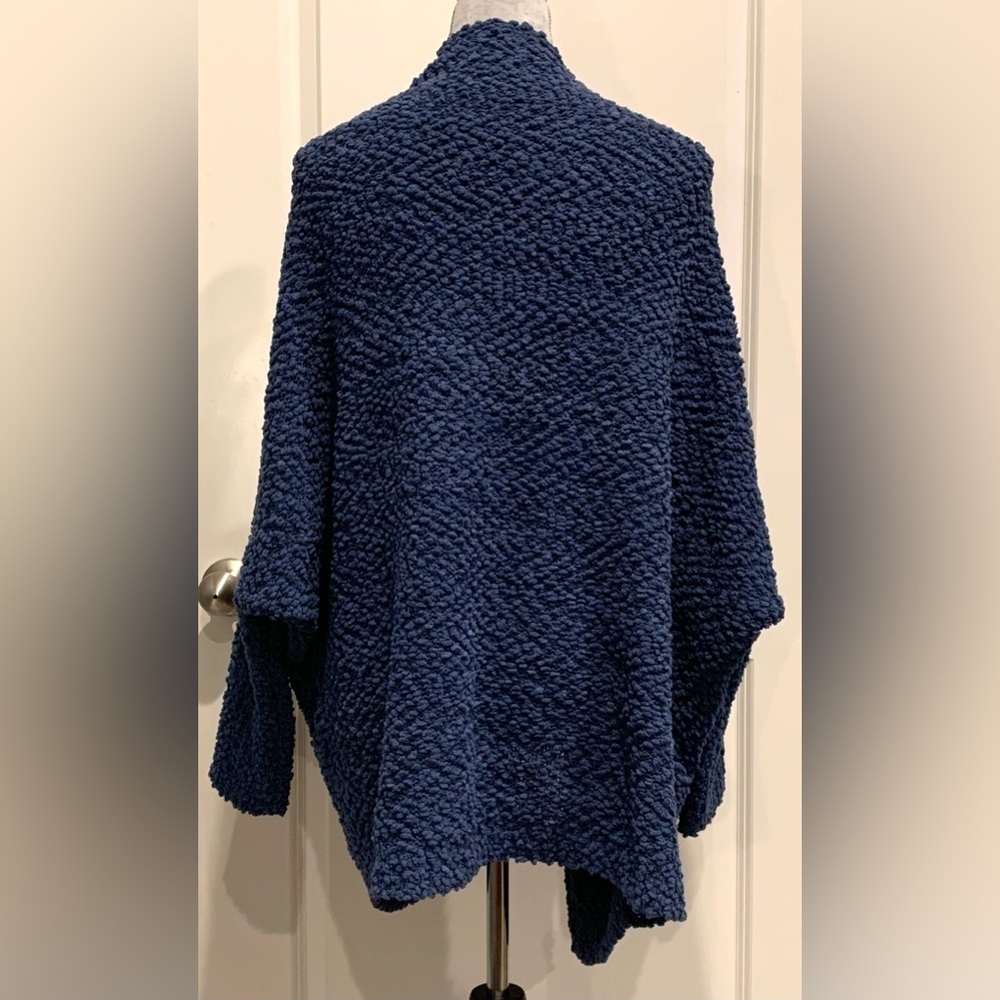 UMGEE Sz L  Dolman Sleeve Teal Open Front Casual Cardigan W/Pockets - Picture 7 of 12